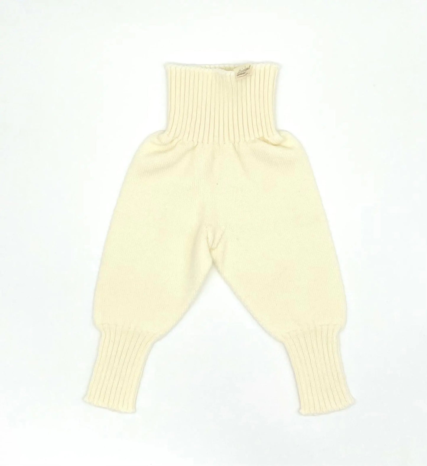 Strickgut - Babyhose zum Mitwachsen aus Merinowolle | ecru Strickgut