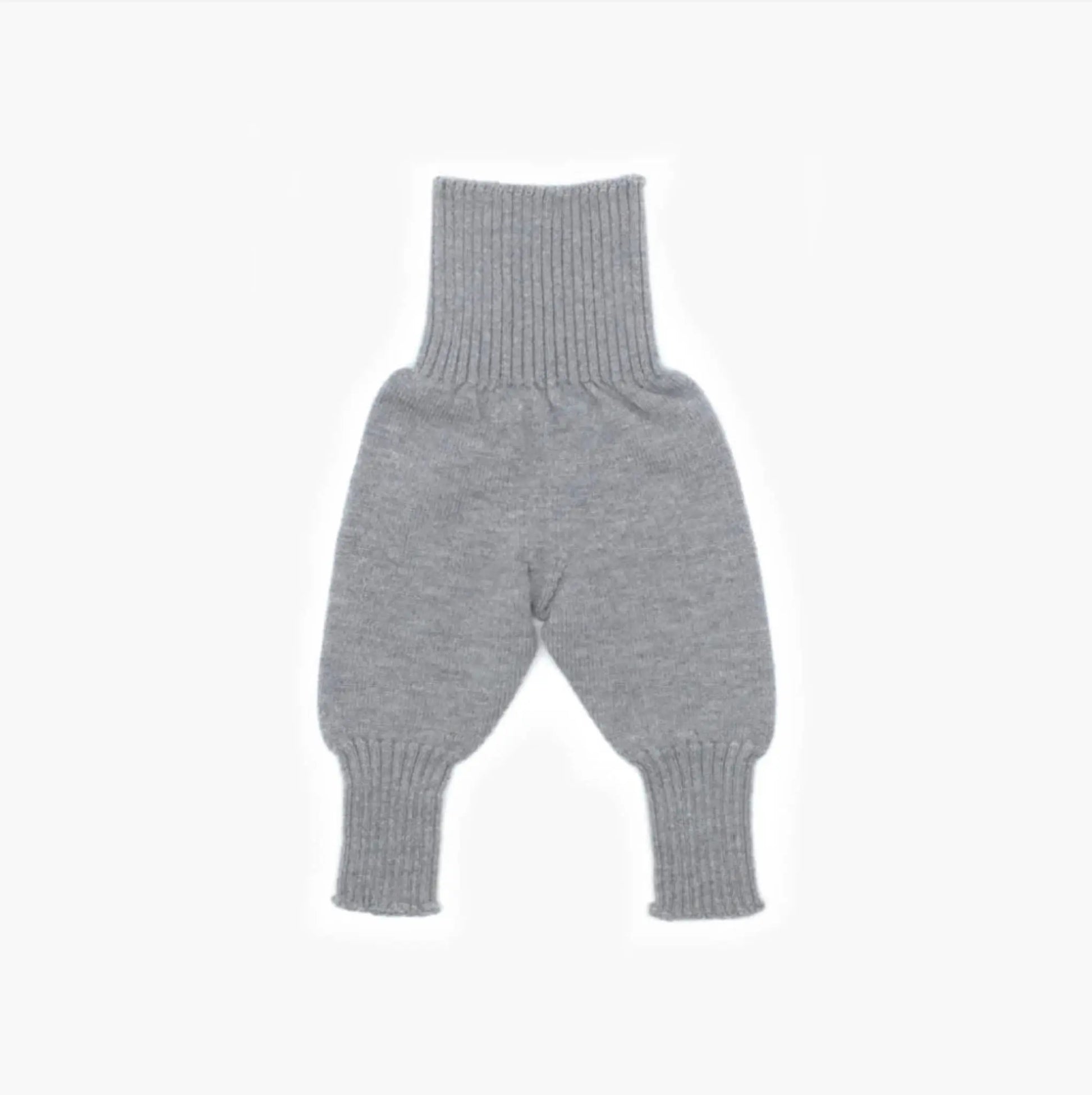 Strickgut - Babyhose zum Mitwachsen aus Merinowolle | grau Strickgut