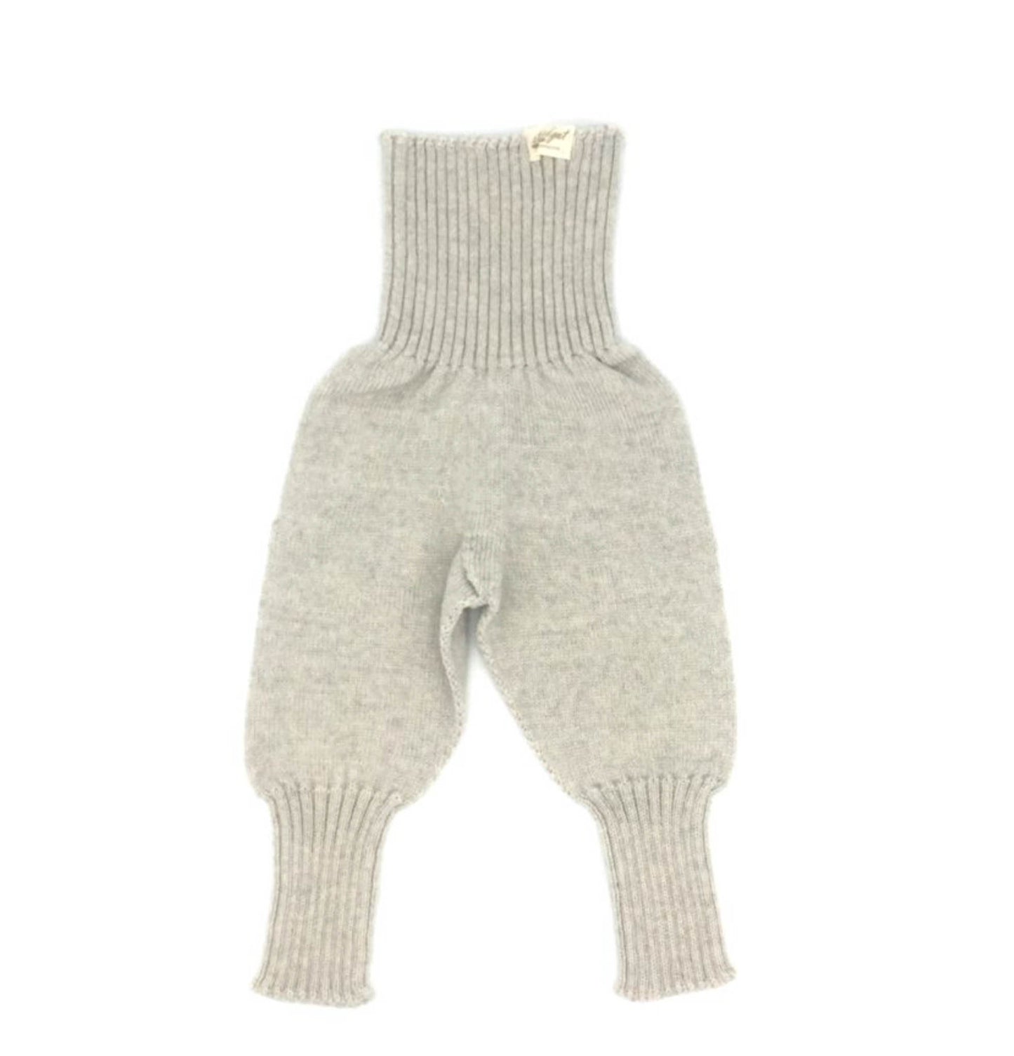 Strickgut - Babyhose zum Mitwachsen aus Merinowolle | stein - Leja Concept Store