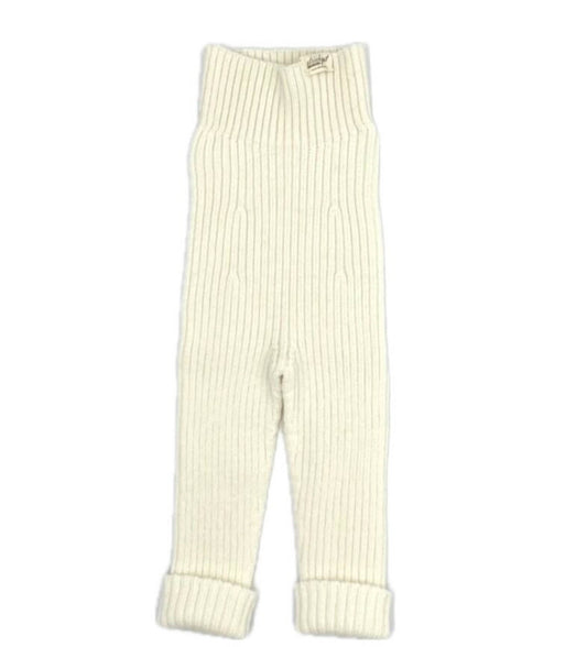 Strickgut - baby leggings to grow with merino wool | stone
