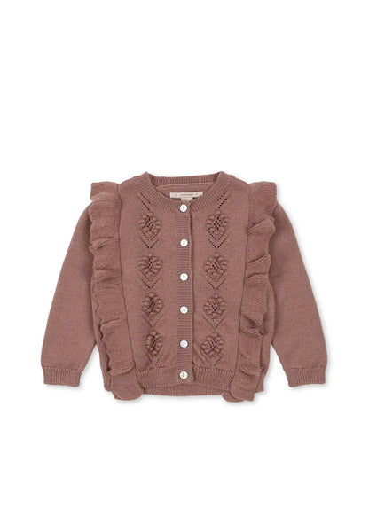 Konges Sløjd - Cardigan / Strickjacke "Fiol Frill Cardigan" | burlwood Konges Sløjd