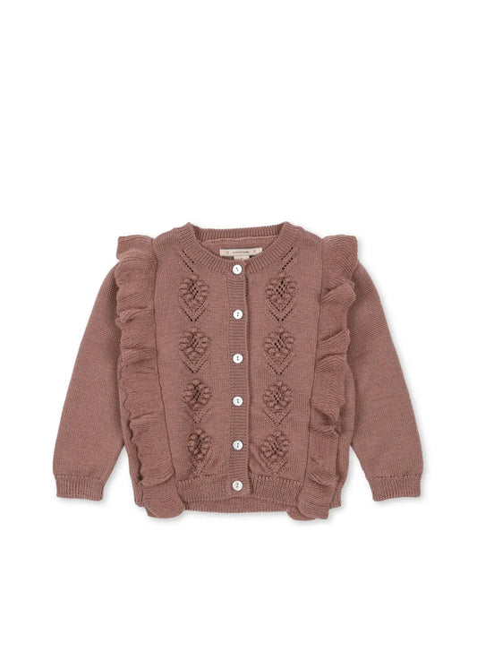 Konges Sløjd - Cardigan / Strickjacke "Fiol Frill Cardigan" | burlwood Konges Sløjd