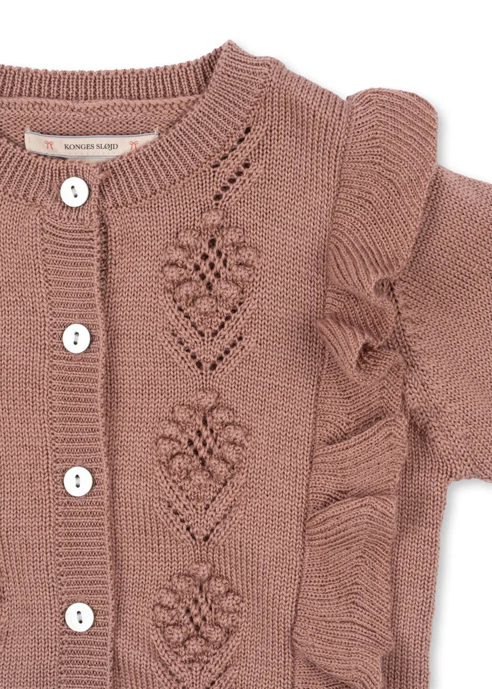 Konges Sløjd - Cardigan / Strickjacke "Fiol Frill Cardigan" | burlwood Konges Sløjd