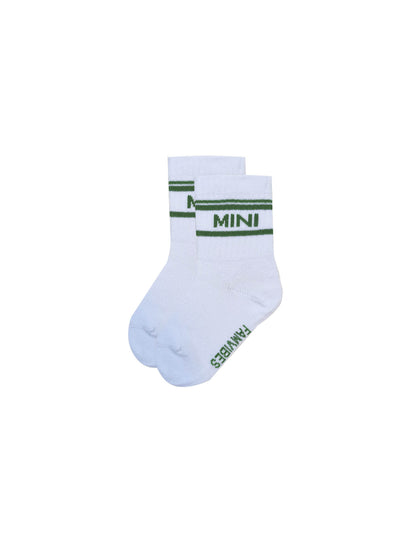 Famvibes - Socken "Striped MINI" | weiss / grün - Leja Concept Store