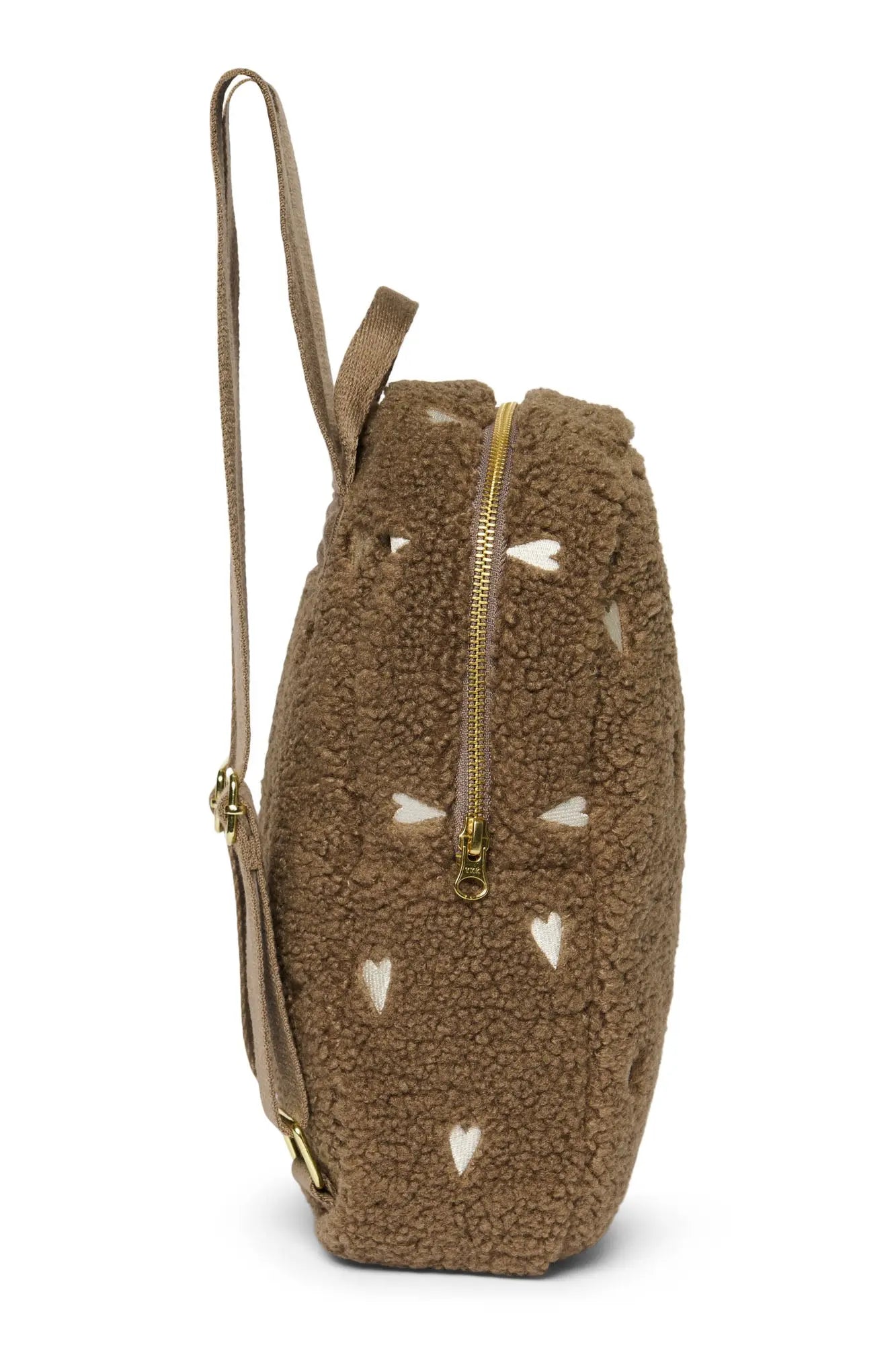 Studio Noos - Kinderrucksack "Brown Teddy Hearts Mini Backpack" | brown teddy hearts Studio Noos