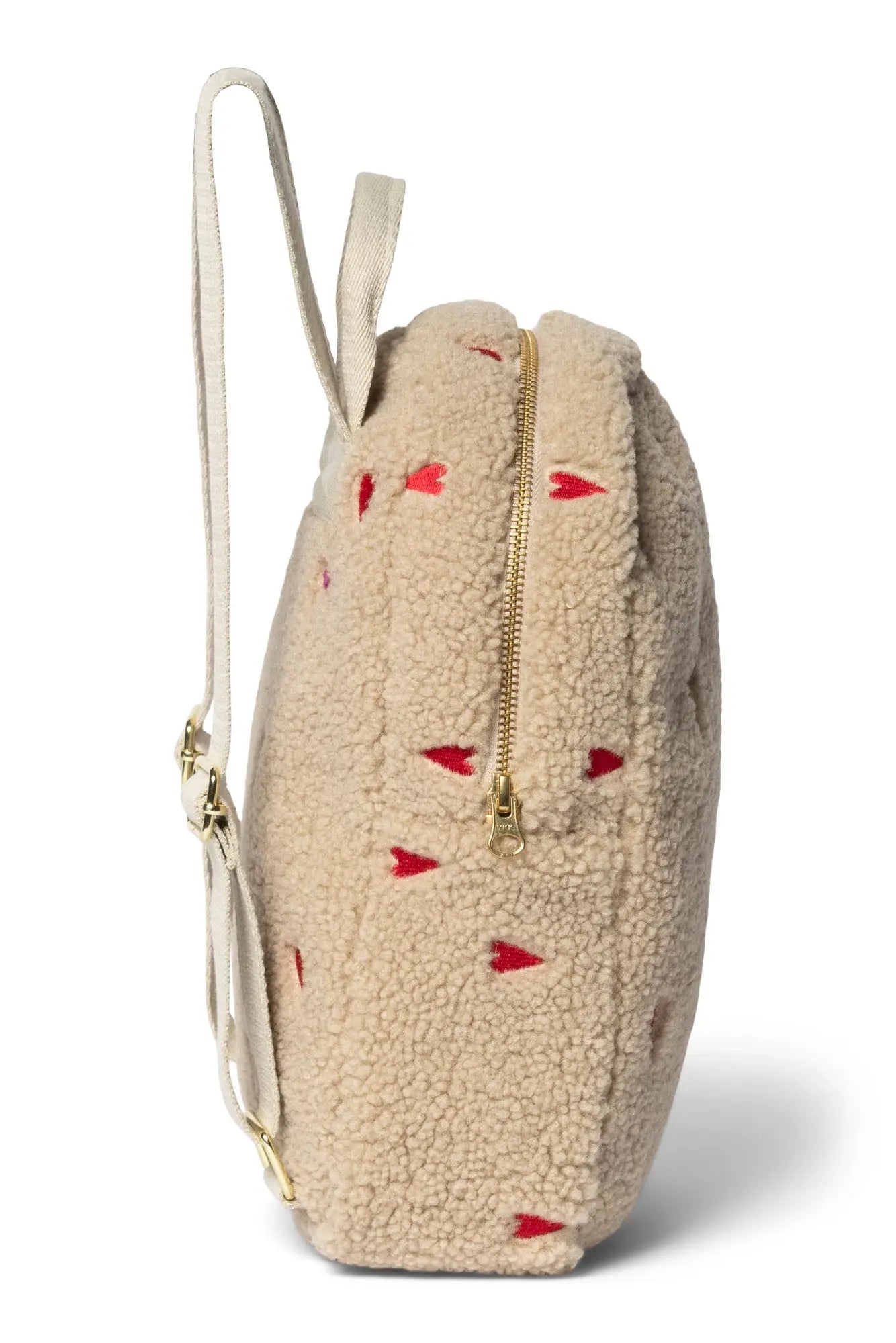 Studio Noos - Kinderrucksack "Ecru Teddy Hearts Mini Backpack" | ecru teddy hearts Studio Noos