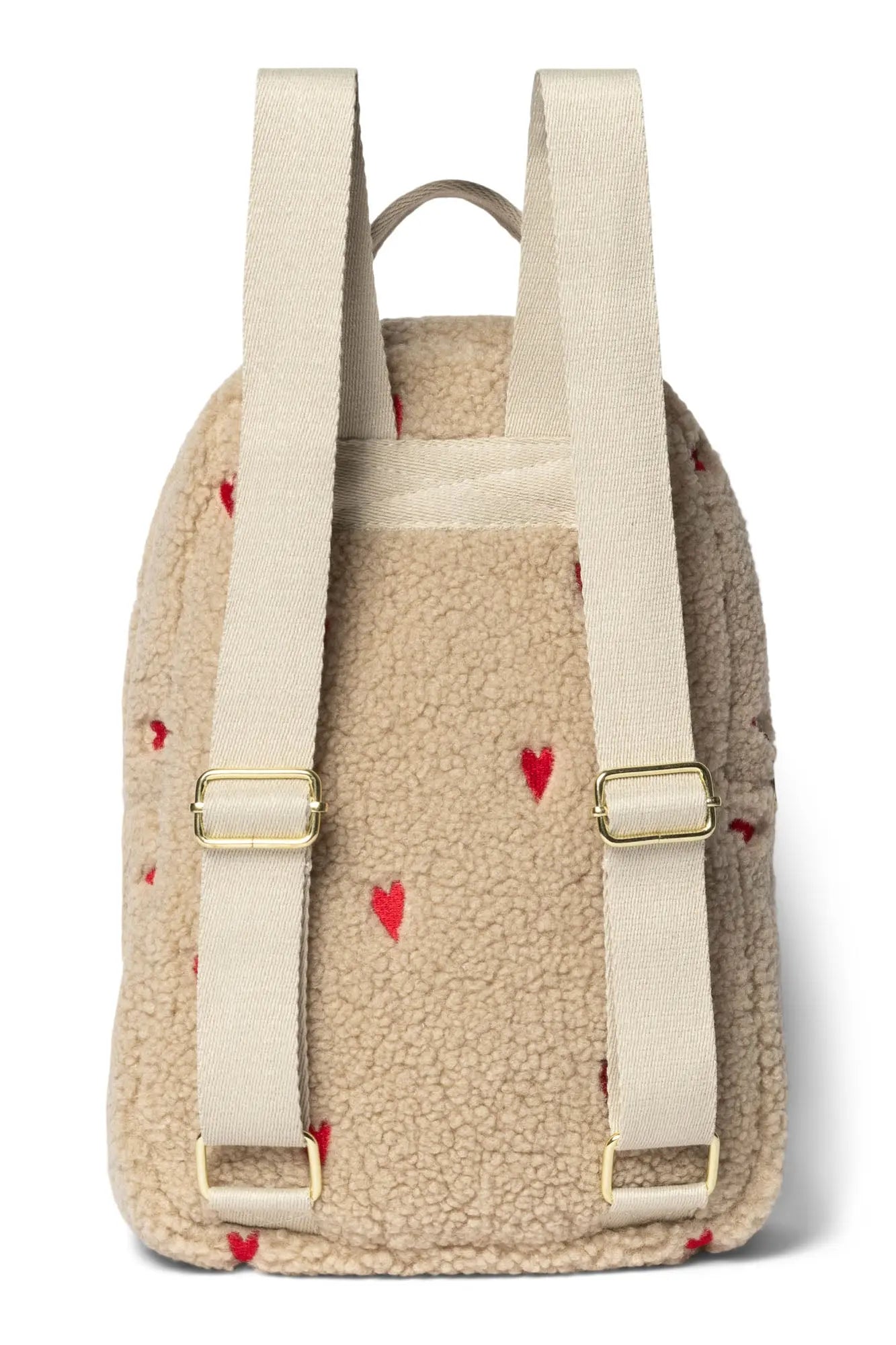 Studio Noos - Kinderrucksack "Ecru Teddy Hearts Mini Backpack" | ecru teddy hearts Studio Noos