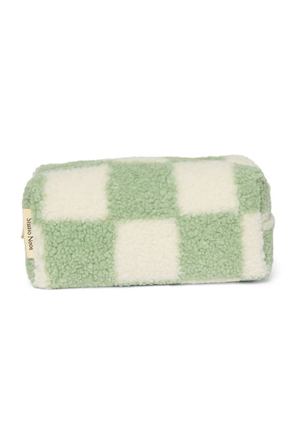 Studio Noos - Kosmetiktasche "Binibamba SN Pistachio Checked Teddy Pouch" | pistachio Studio Noos