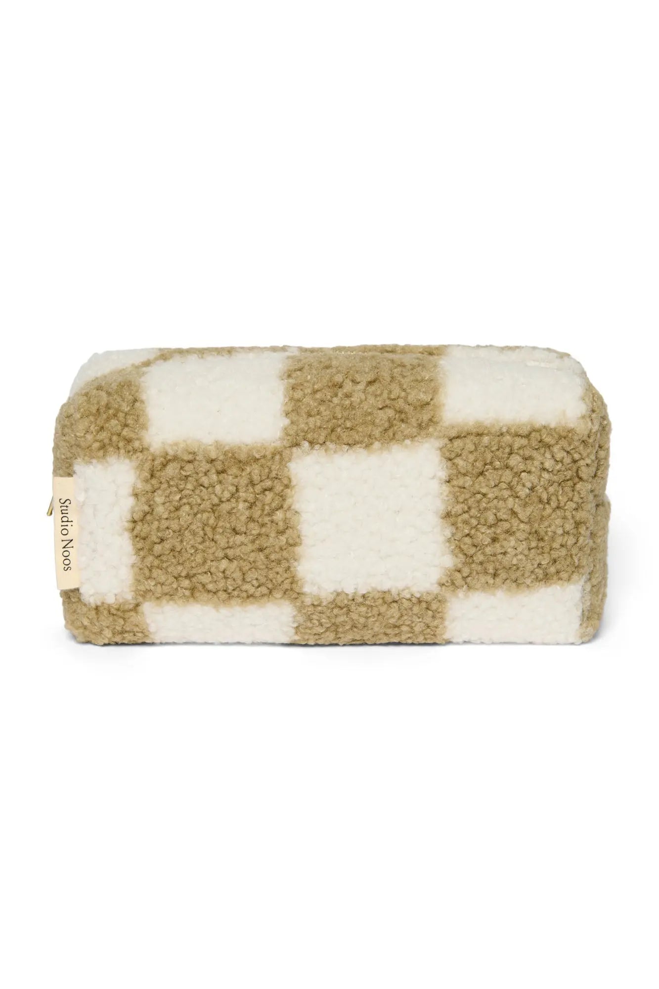 Studio Noos - Kosmetiktasche "Binibamba SN Toast Checked Teddy Pouch" | toast Studio Noos