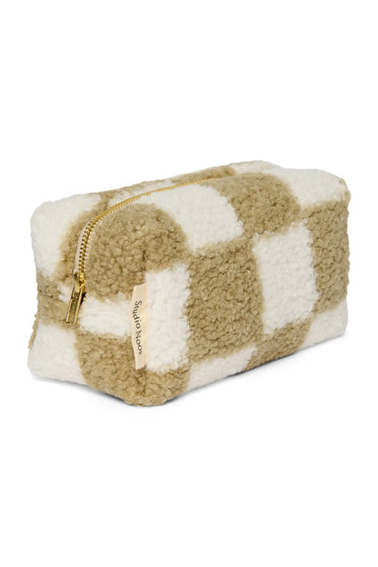 Studio Noos - Kosmetiktasche "Binibamba SN Toast Checked Teddy Pouch" | toast Studio Noos