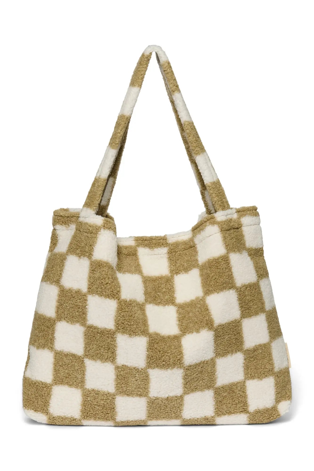 Studio Noos - Tasche "Binibamba SN Toast Checked Teddy Mom Bag" | toast Studio Noos