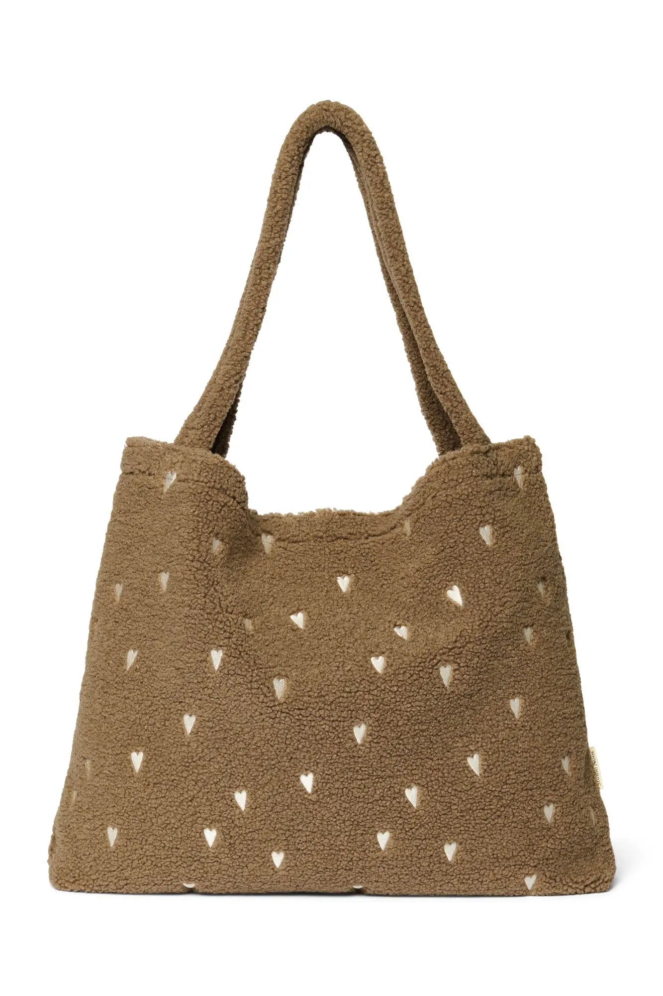 Studio Noos - Tasche "Brown Teddy Hearts Mombag" | brown teddy hearts Studio Noos