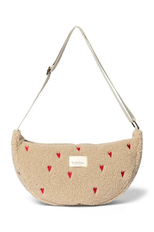 Studio Noos - Tasche "Ecru Teddy Hearts Adult Fanny Pack" | ecru teddy hearts Studio Noos