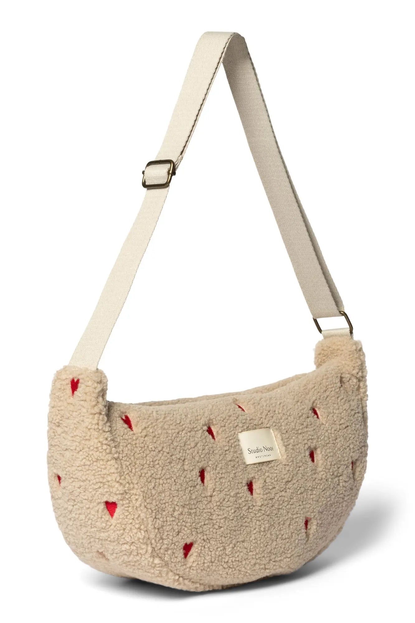 Studio Noos - Tasche "Ecru Teddy Hearts Adult Fanny Pack" | ecru teddy hearts Studio Noos