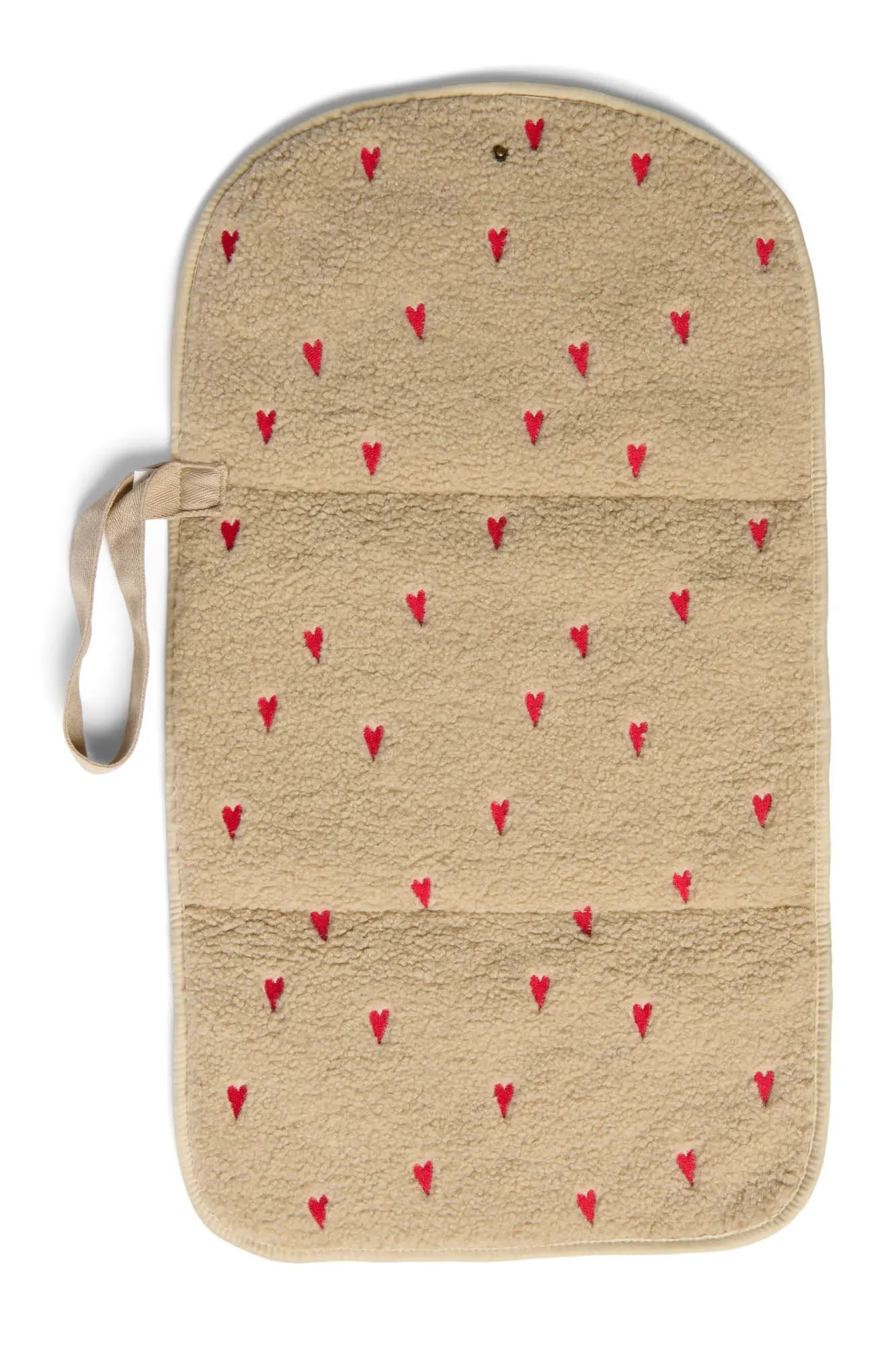 Studio Noos - Wickelunterlage "Ecru Teddy Hearts Changing Mat" | ecru teddy hearts Studio Noos