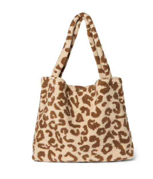 Studio Noos - Tasche "Leopard Ecru Teddy Mom Bag" | leopard ecru - Leja Concept Store