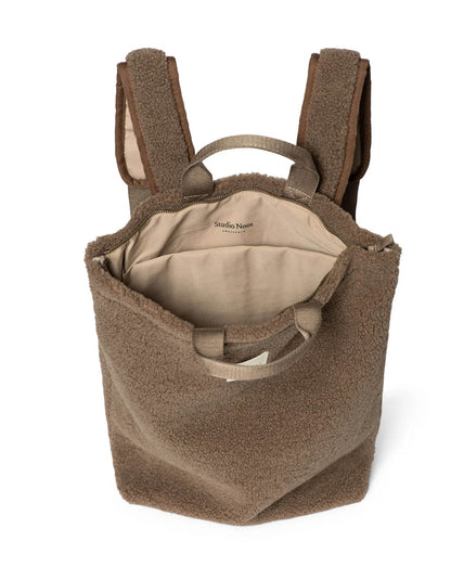 Studio Noos - Rucksack für Erwachsene "Brown Teddy Adult Backpack" | braun