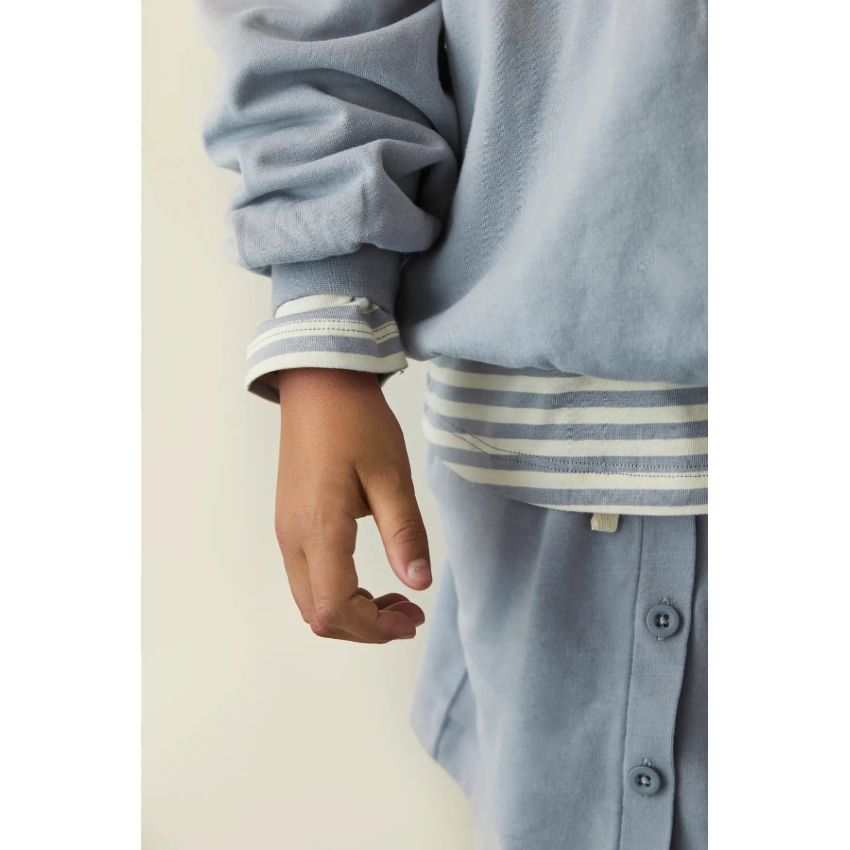 Gray Label - Longsleeve "L/S Tee GOTS" | stone gray - cream