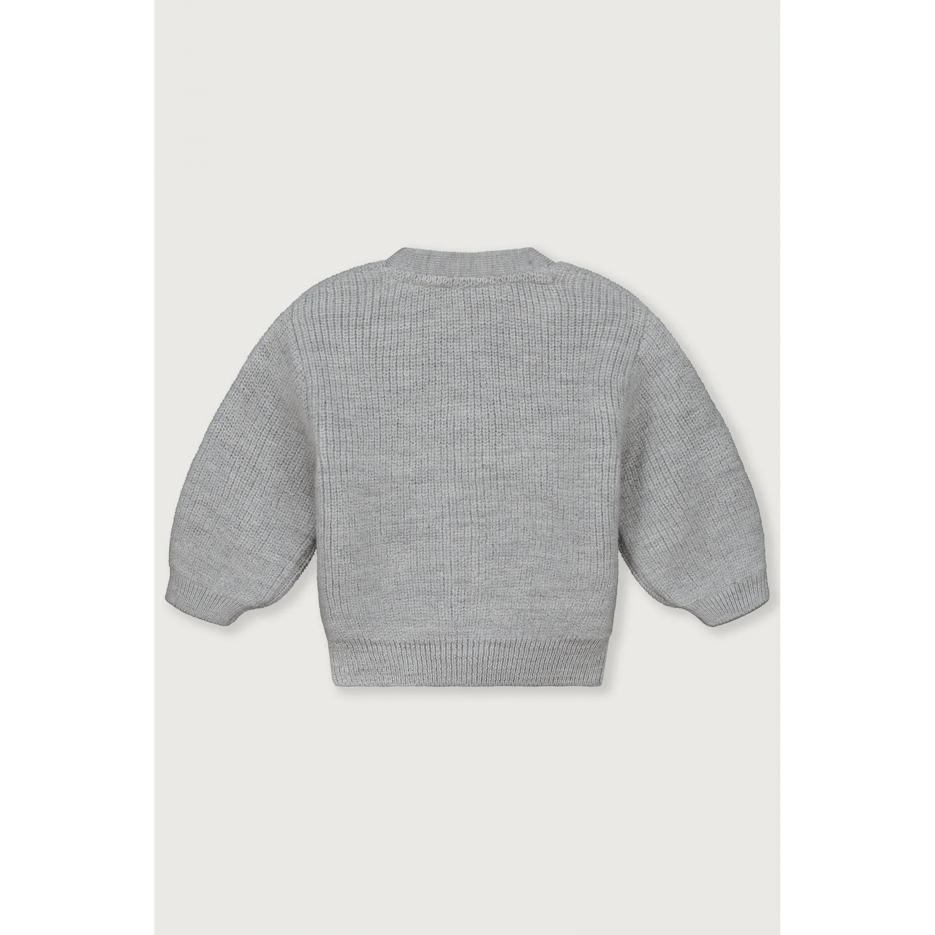 Gray Label - Strickjacke "Baby Knitted Cardigan" | grey melange