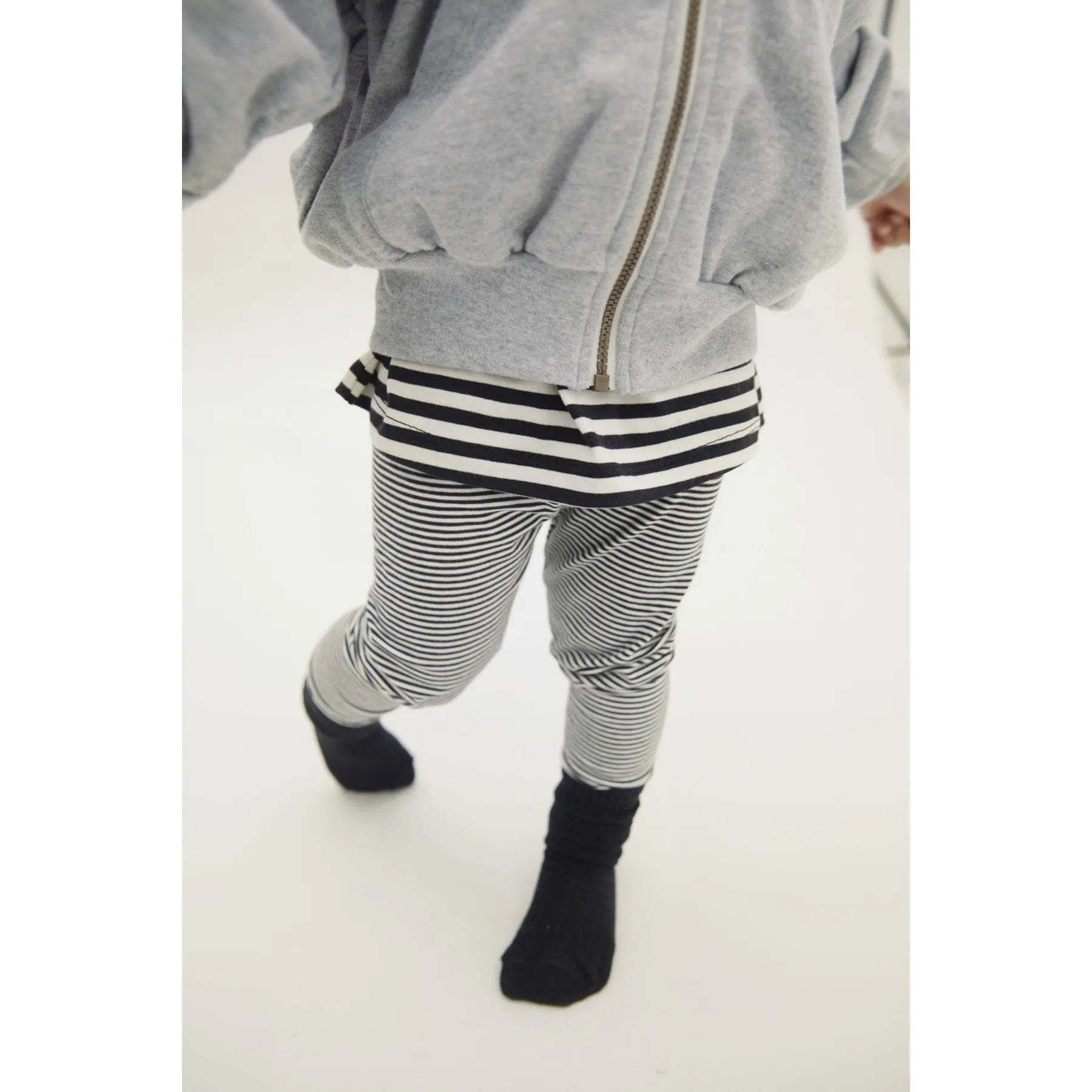 Gray Label - Cardigan "Hooded Cardigan w/ Zip GOTS" | gray melange