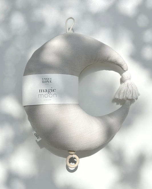 Unique Love - Spieluhr "Magic Moon Leinen" | sand - Leja Concept Store