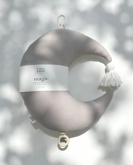 Unique Love - Spieluhr "Magic Moon Leinen" | warm beige - Leja Concept Store
