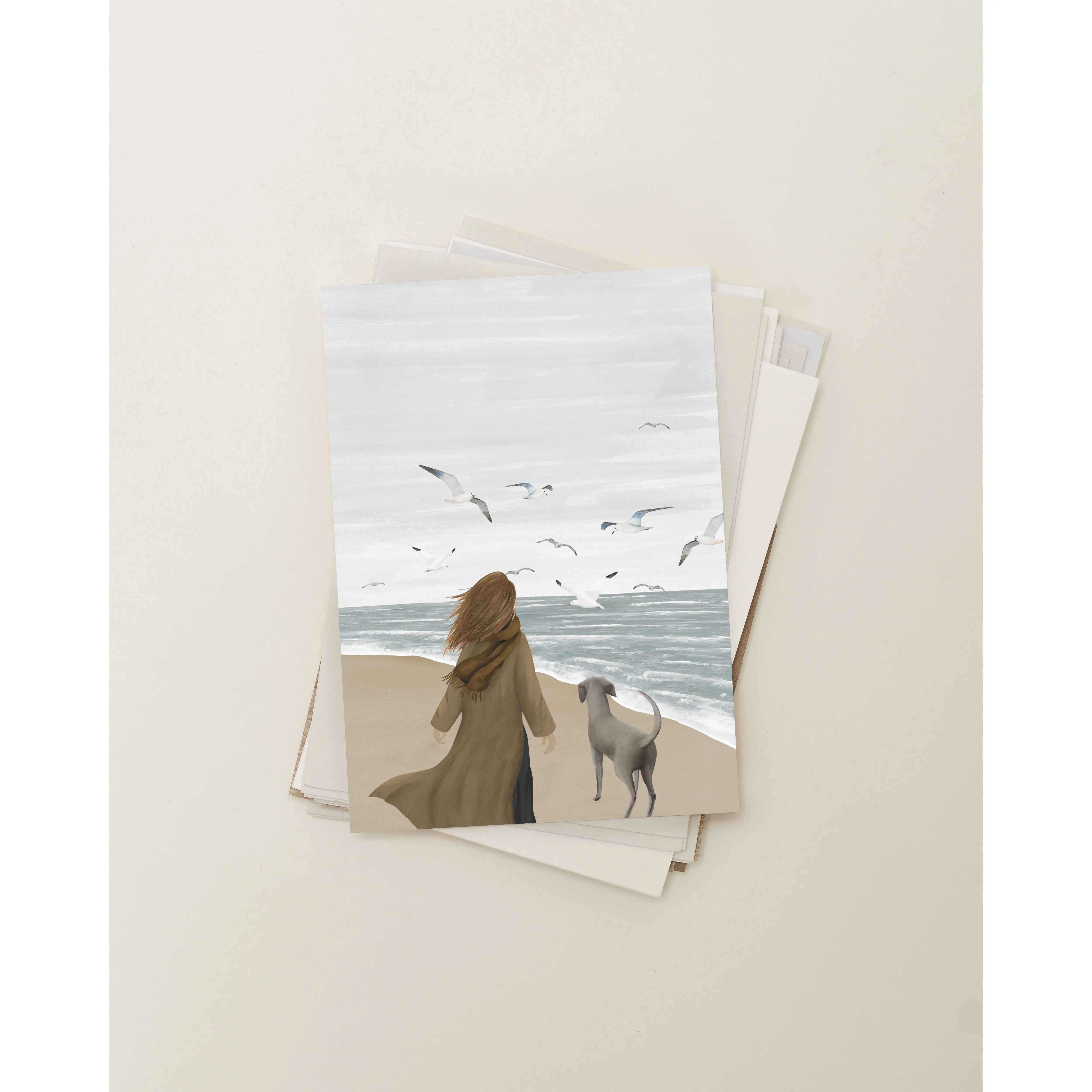 Sâlt + Flor - Grußkarte / Postkarte "Windswept"