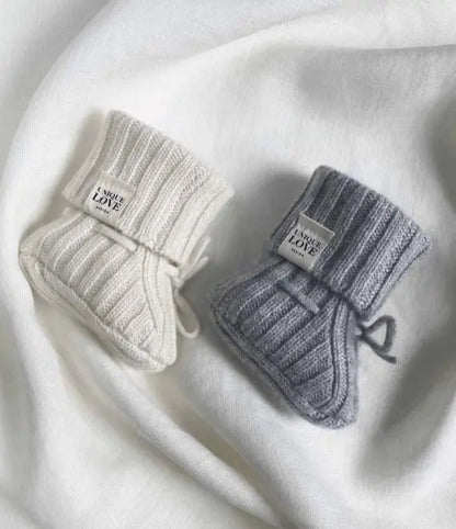 Unique Love - Cashmere Babyschuhe | grau Unique Love