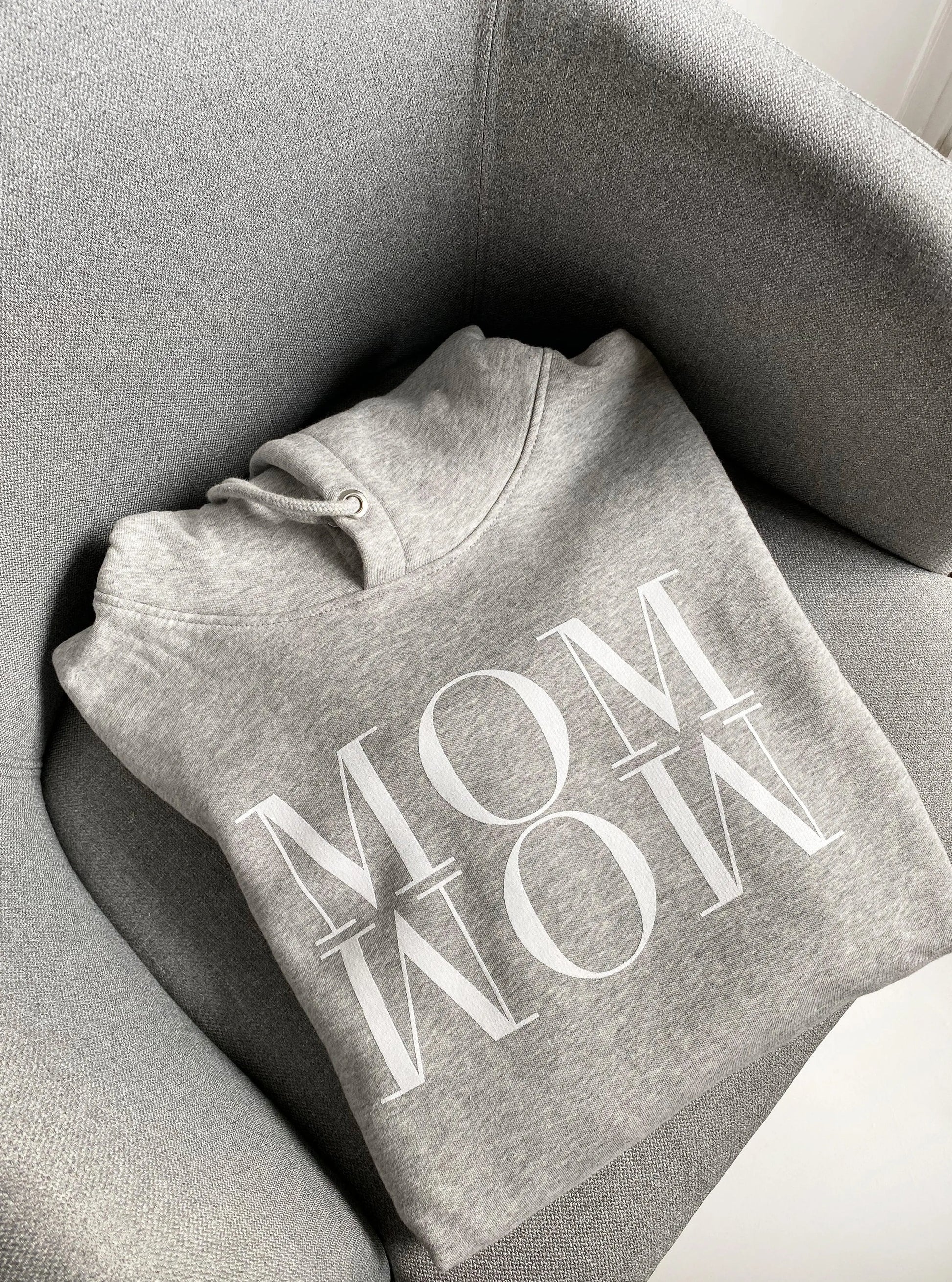 Unique Love - Hoodie "MOM WOW" | grau Unique Love