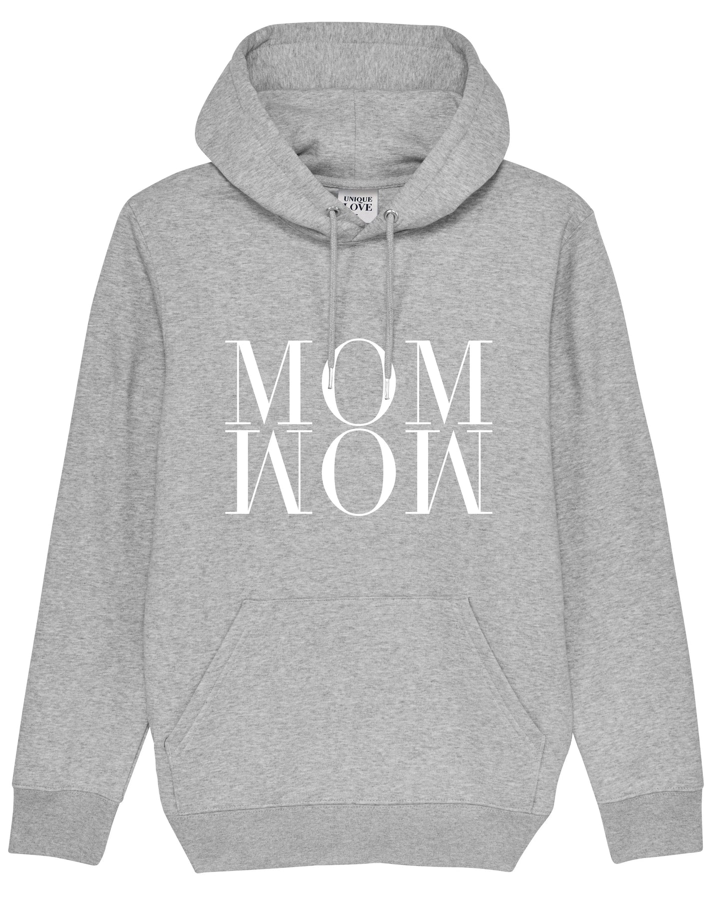 Unique Love - Hoodie "MOM WOW" | grau Unique Love