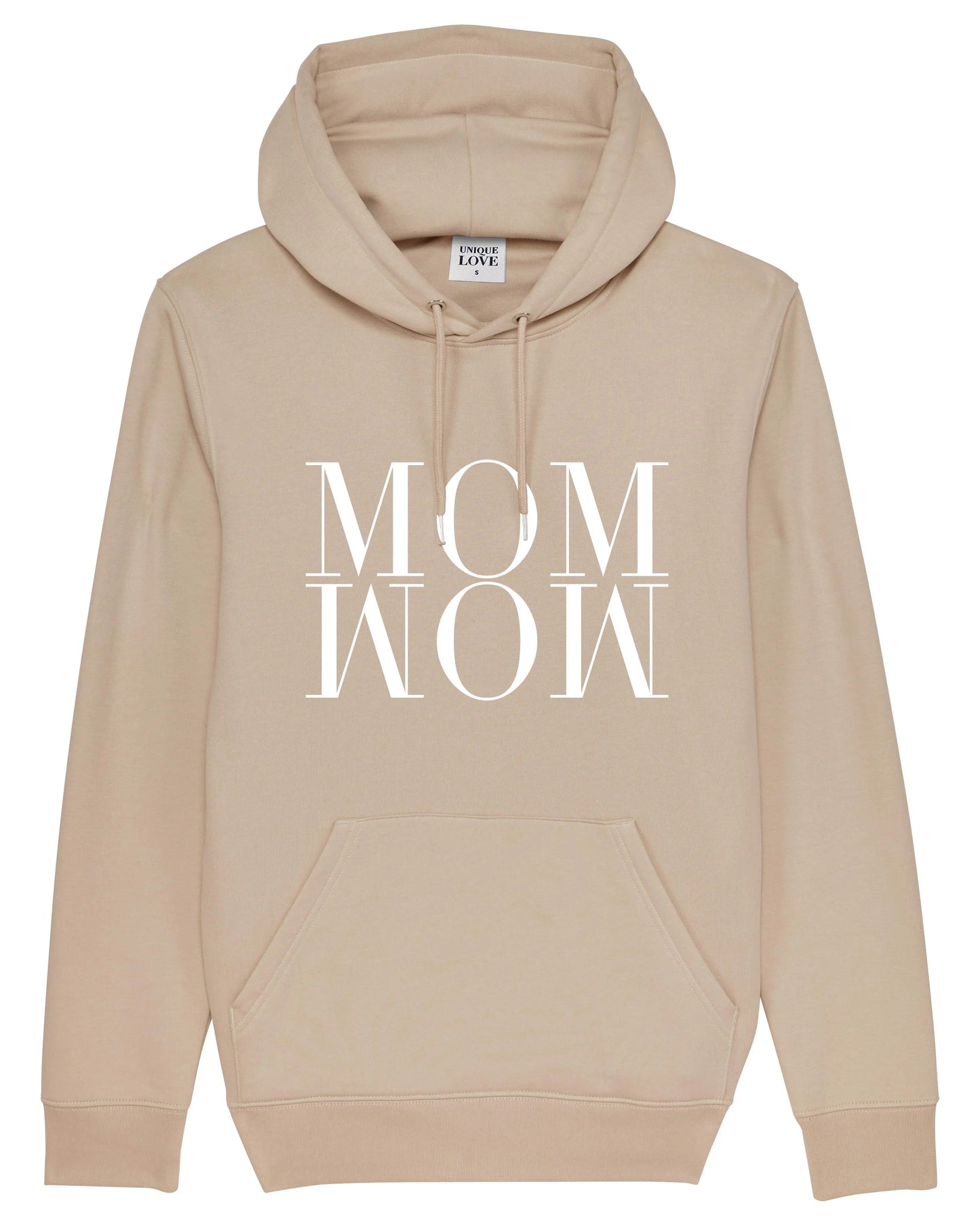 Unique Love - Hoodie "MOM WOW" | sand Unique Love