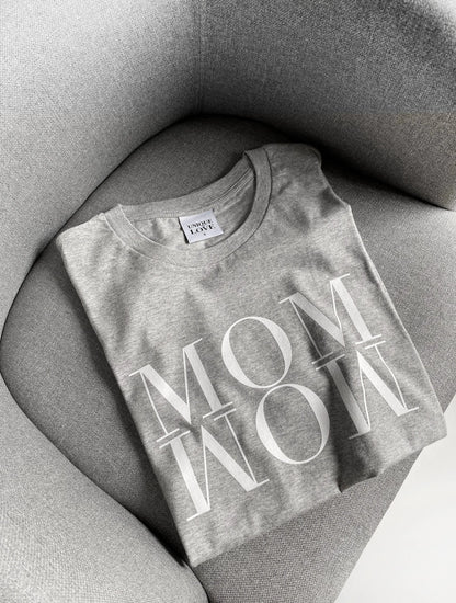 Unique Love - Shirt "MOM WOW" | grau Unique Love