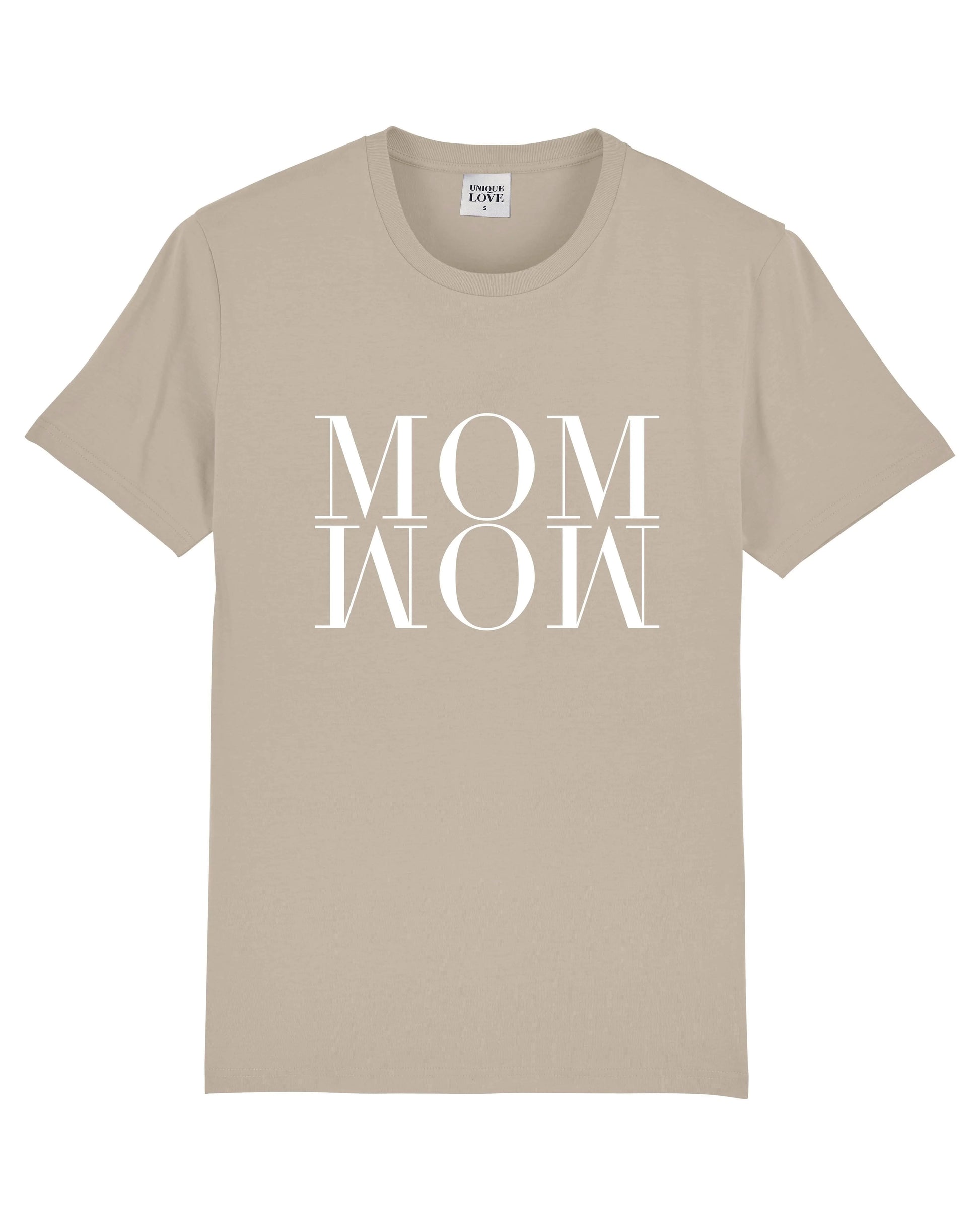 Unique Love - Shirt "MOM WOW" | sand Unique Love