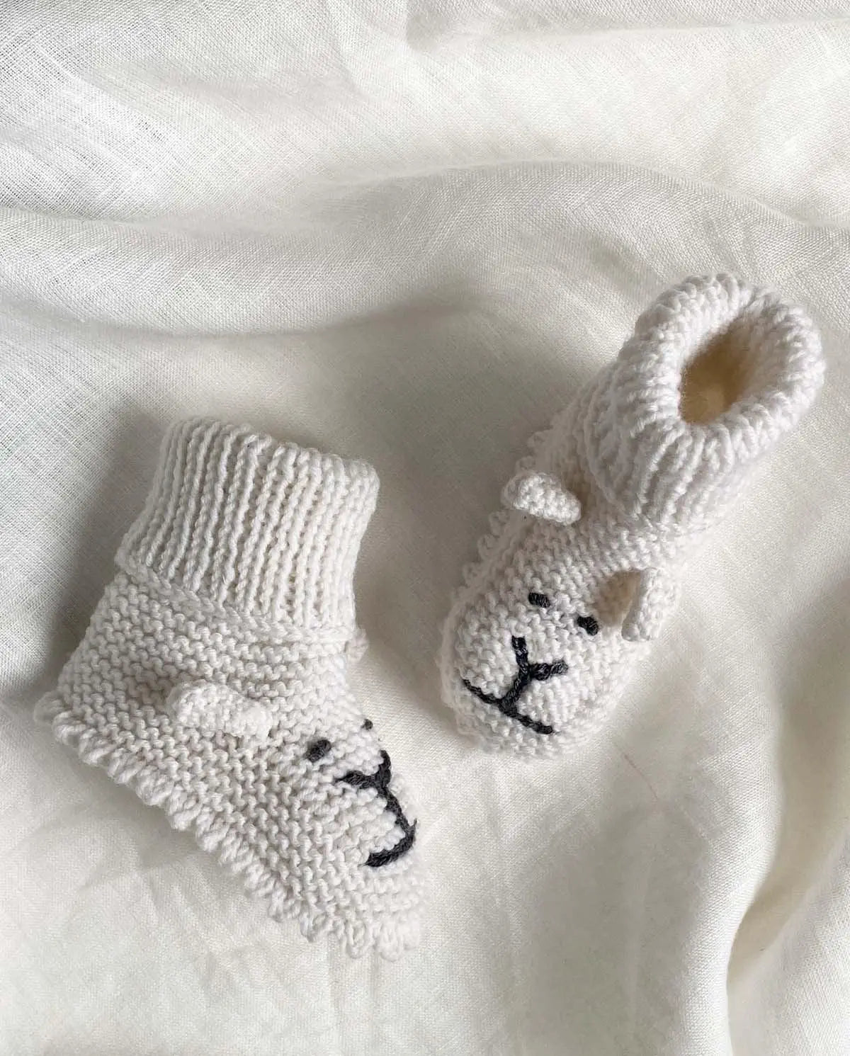 Unique Love - Strickboots "little lion" | off-white Unique Love