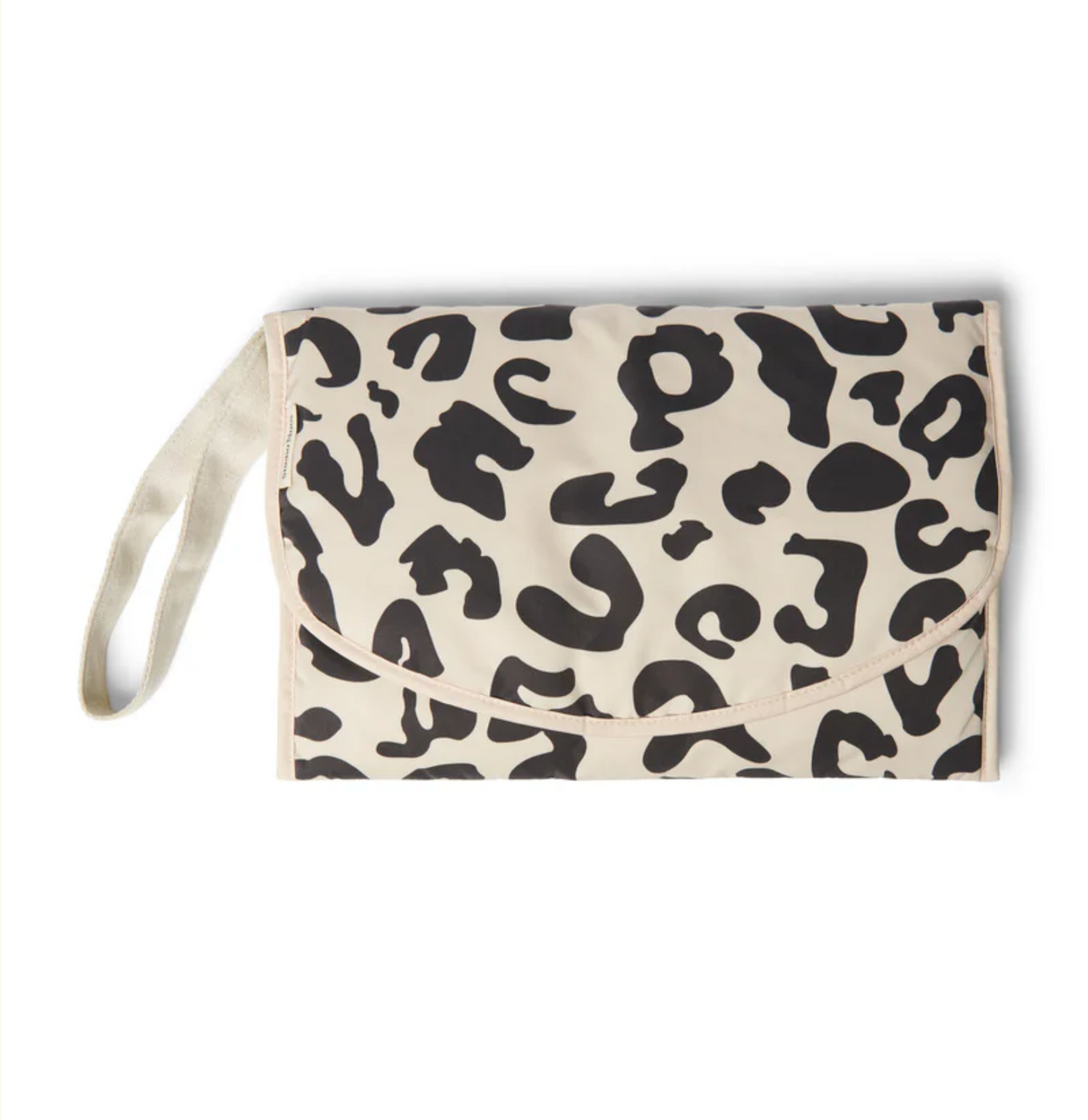 Studio Noos - Wickelunterlage "Puffy Holy Cow Changing Mat" | beige / schwarz