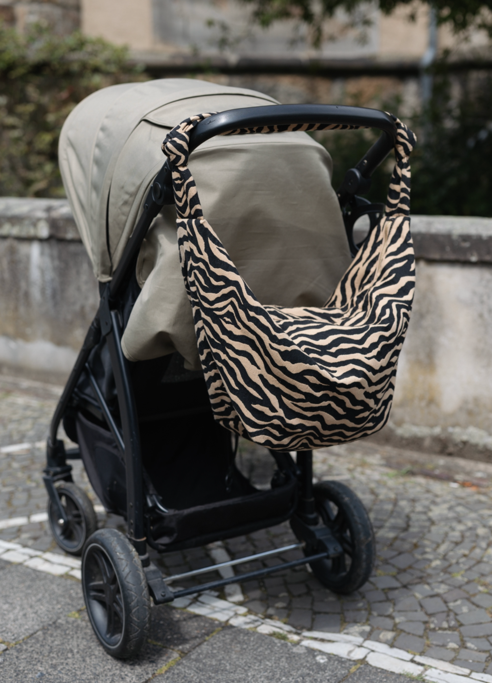 Lukkily - Tasche "Bag #1" | Zebra creme/black