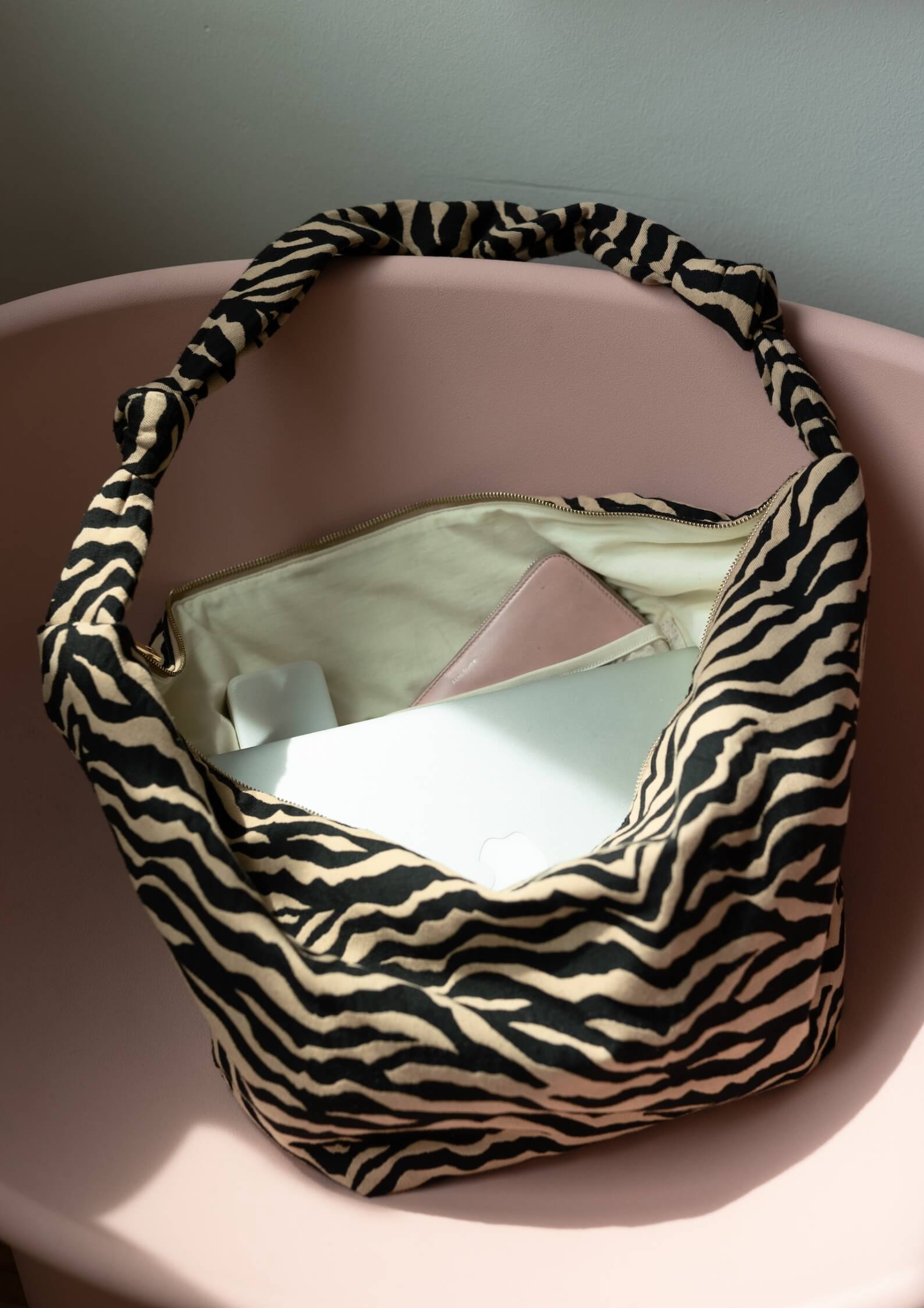 Lukkily - Tasche "Bag #1" | Zebra creme/black
