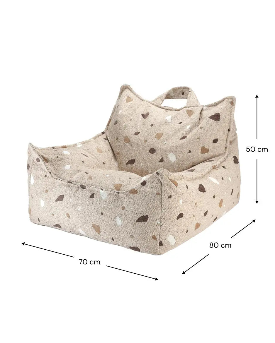 Wigiwama - Sitzsackstuhl "Beanbag Chair" | terrazzo-sand-beanbag-chair