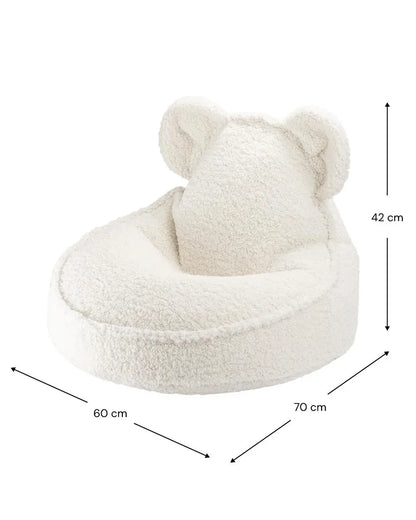 Wigiwama - Bären-Sitzsack "Bear Beanbag" | cream-white