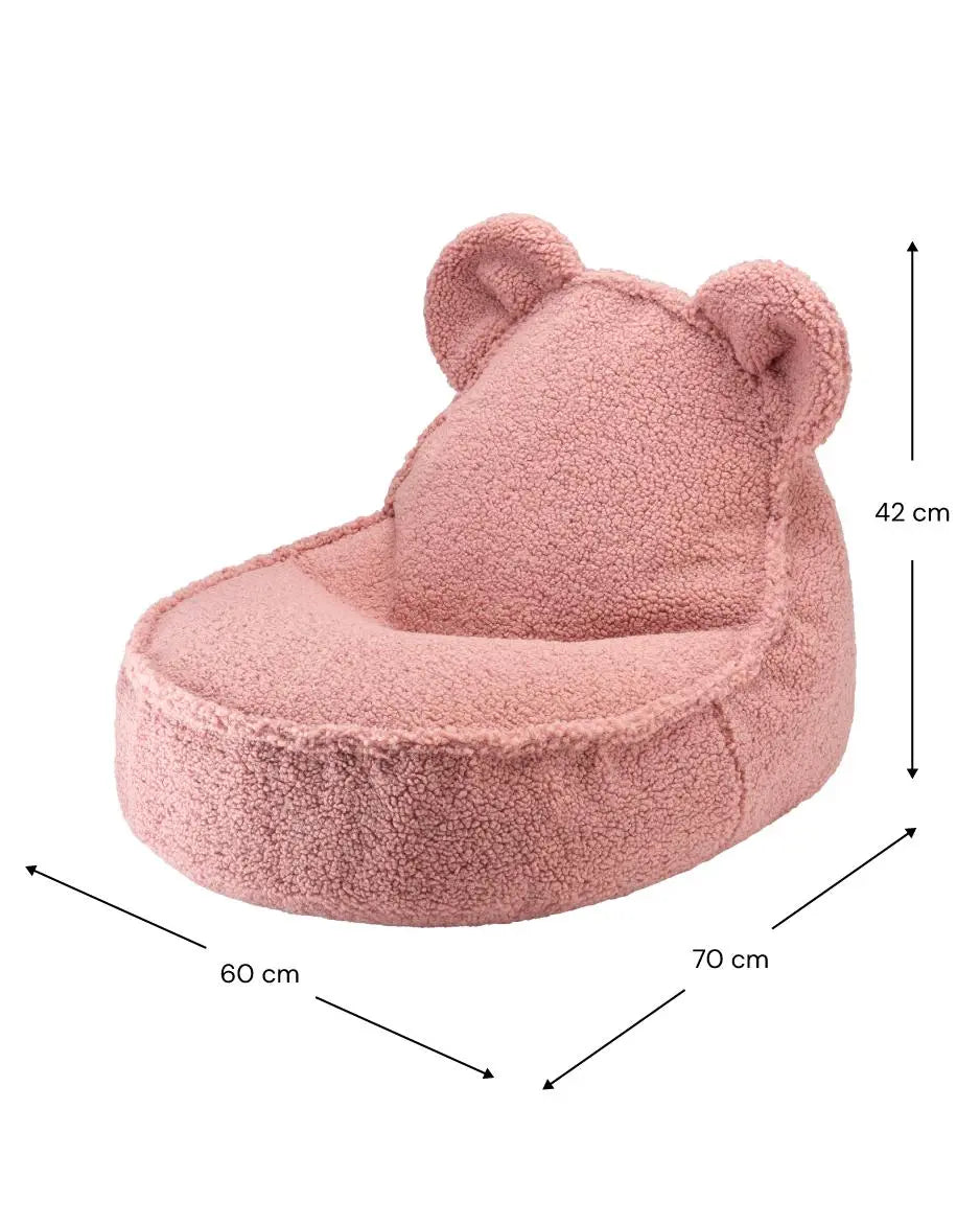 Wigiwama - Bären-Sitzsack "Bear Beanbag" | guava-pink