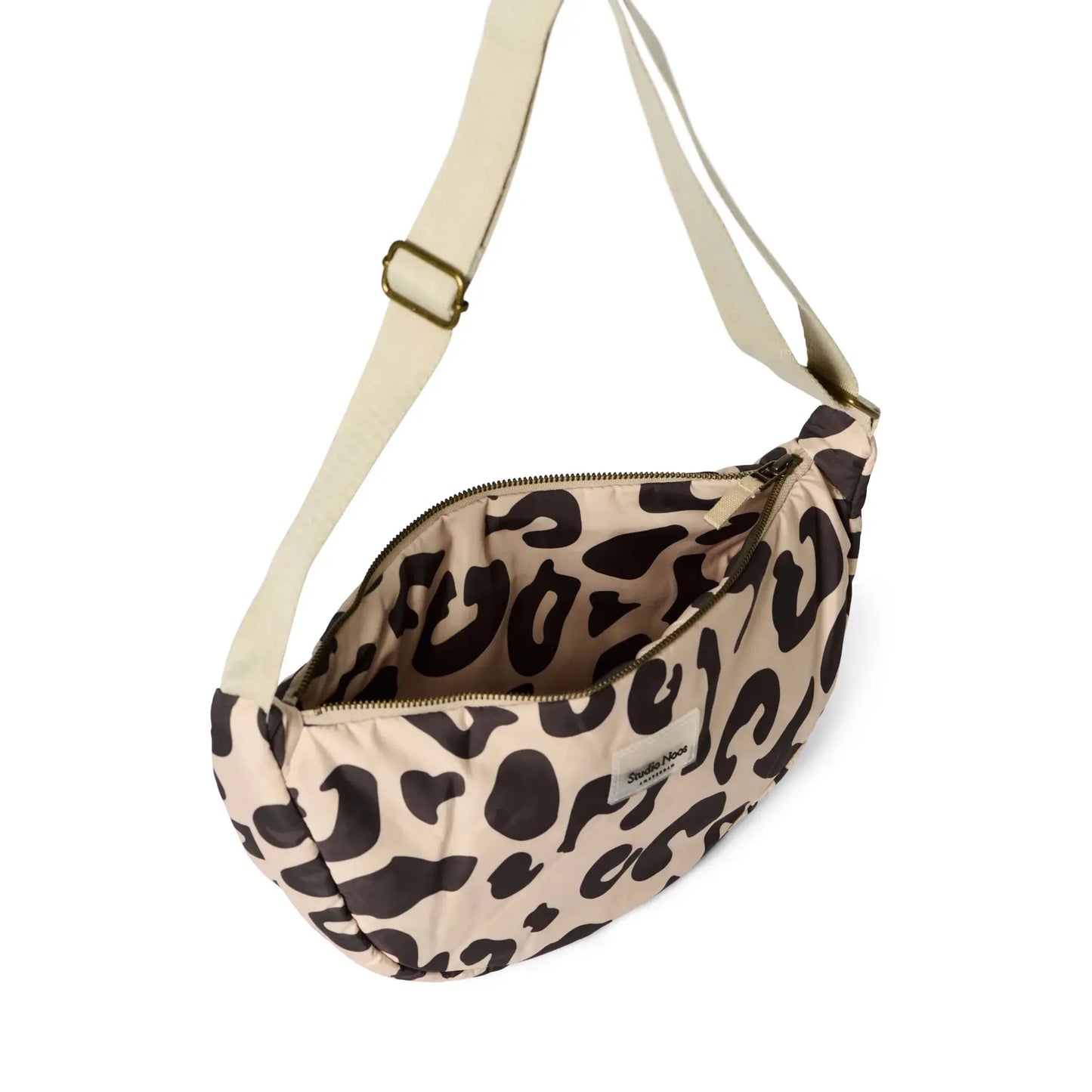 Studio Noos - Tasche "Holy Cow Puffy Adult Fanny Pack" | schwarz / beige Studio Noos