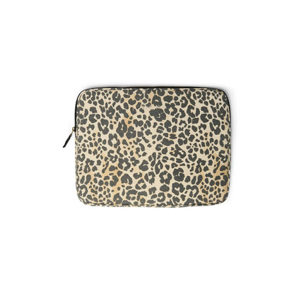 Studio Noos - Laptop Tasche 15inch "Soft Cotton Leopard Laptop Sleeve" | schwarz / beige Studio Noos