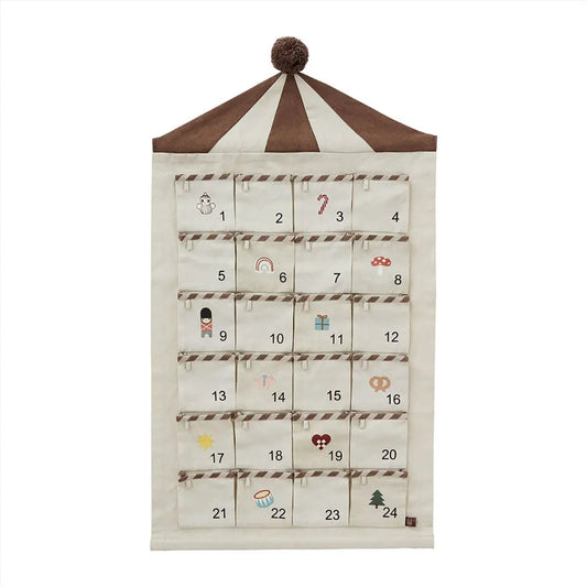 OYOY - Adventskalender "Circus Christmas Calendar" | beige / brown OYOY