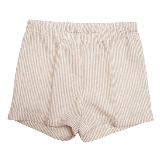 Huttelihut - Shorts "Set" | gestreift / camel Huttelihut