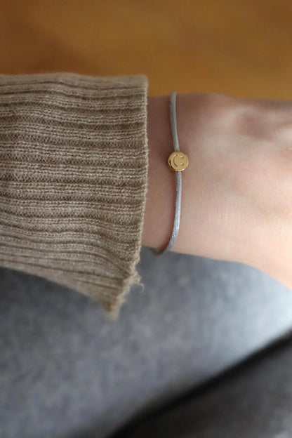 Bonorden Essentials - Armband "Happy Bracelet" | grau / gold Bonorden Essentials