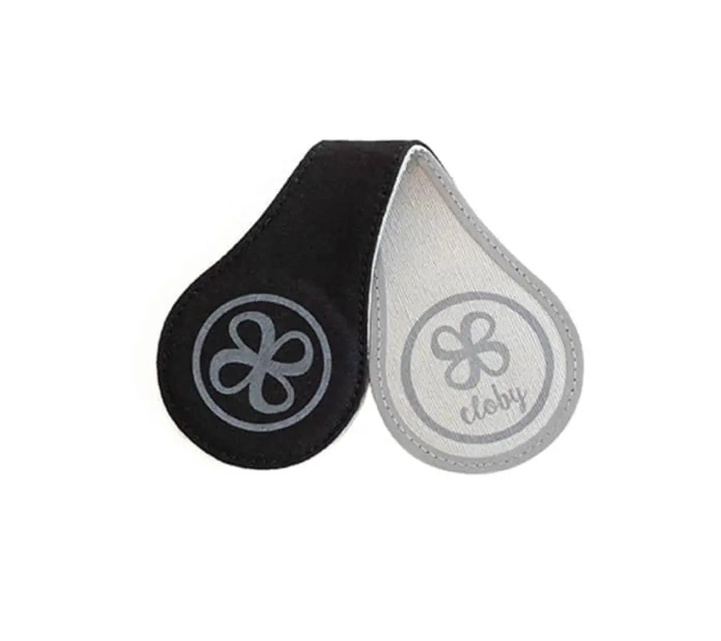 Cloby - 2er Set Magnet Clips "Canvas Reflective" | schwarz/grau cloby