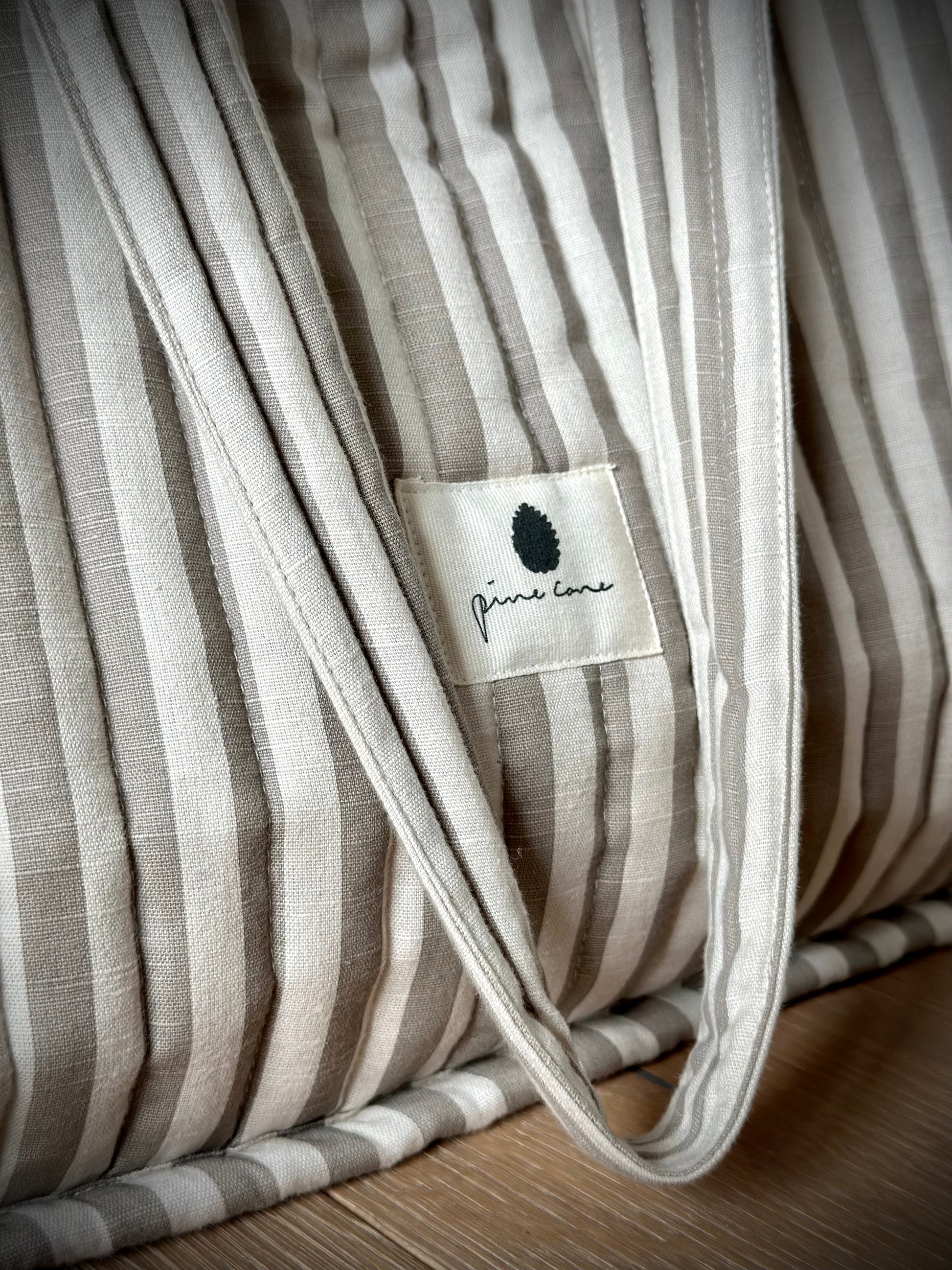 Pine Cone - (Wickel-) Tasche "MOMMY TOTE BAG" | mushroom stripe - Leja Concept Store