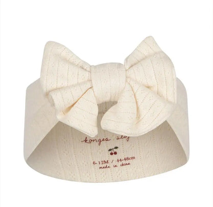 Konges Sløjd - Stirnband  "MINNIE NEW BAMBI BONNET GOTS" | antique white