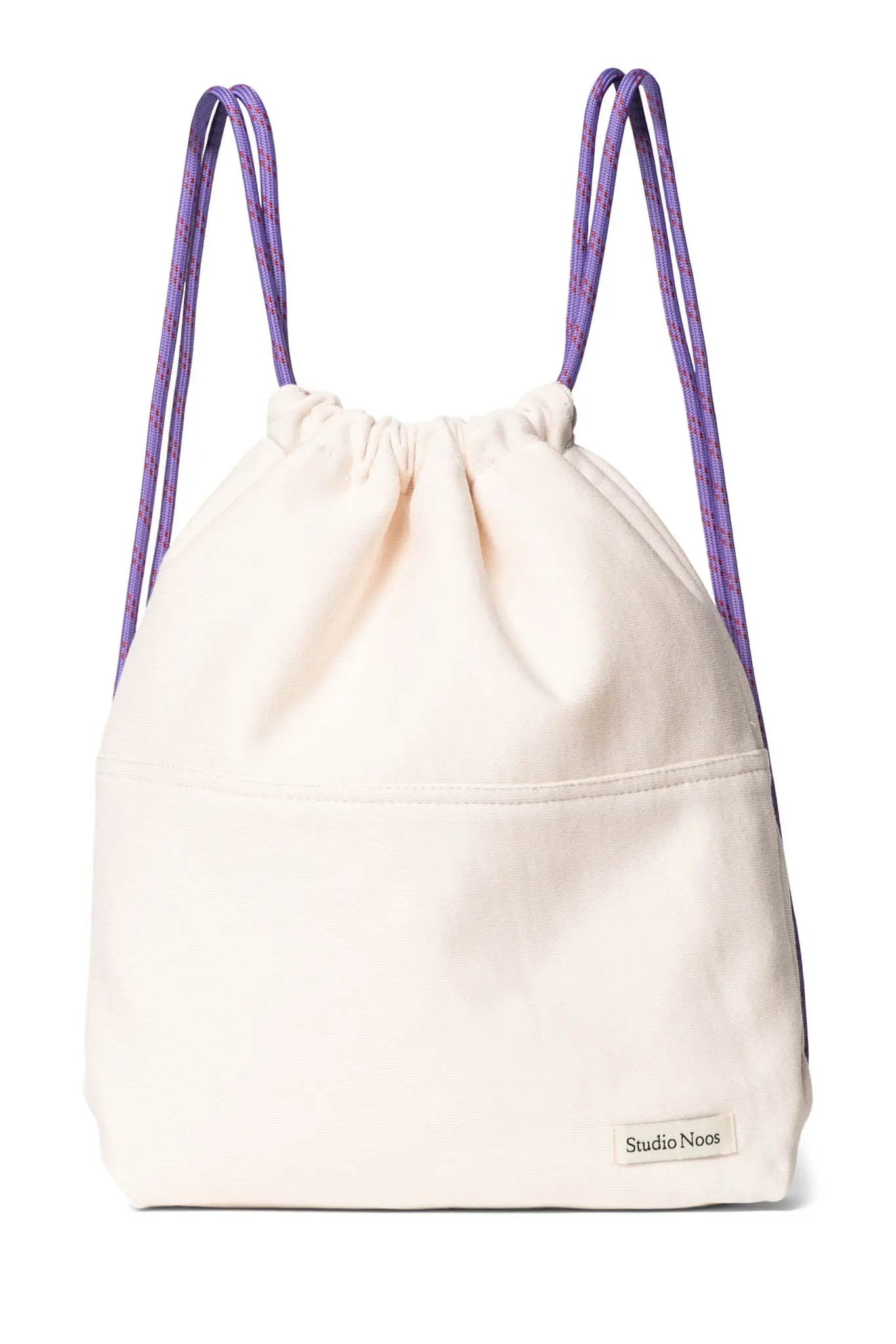 Studio Noos - Rucksack / Turnbeutel "Jersey Gym Bag" | off-white / lilac Studio Noos