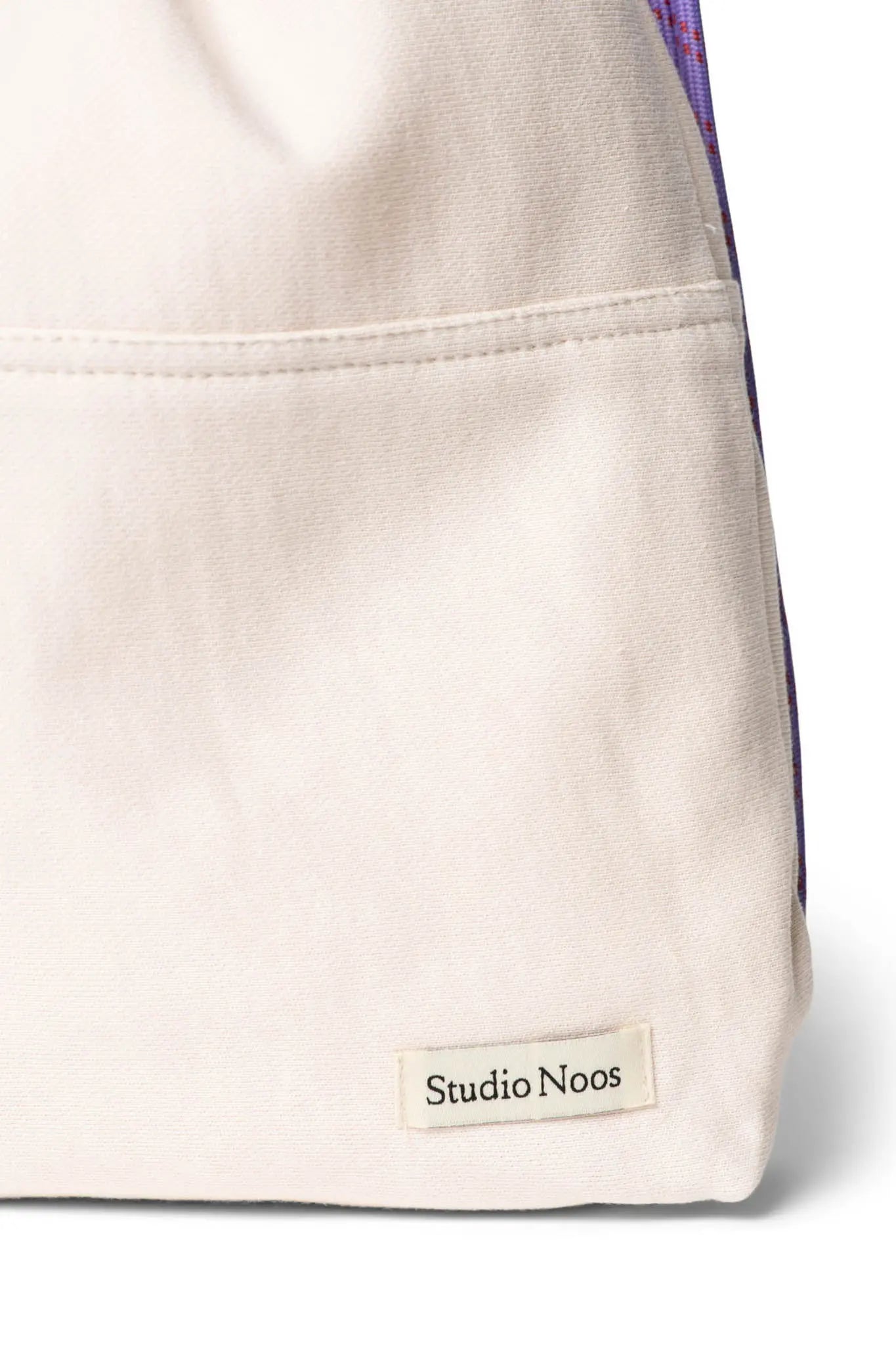 Studio Noos - Rucksack / Turnbeutel "Jersey Gym Bag" | off-white / lilac Studio Noos